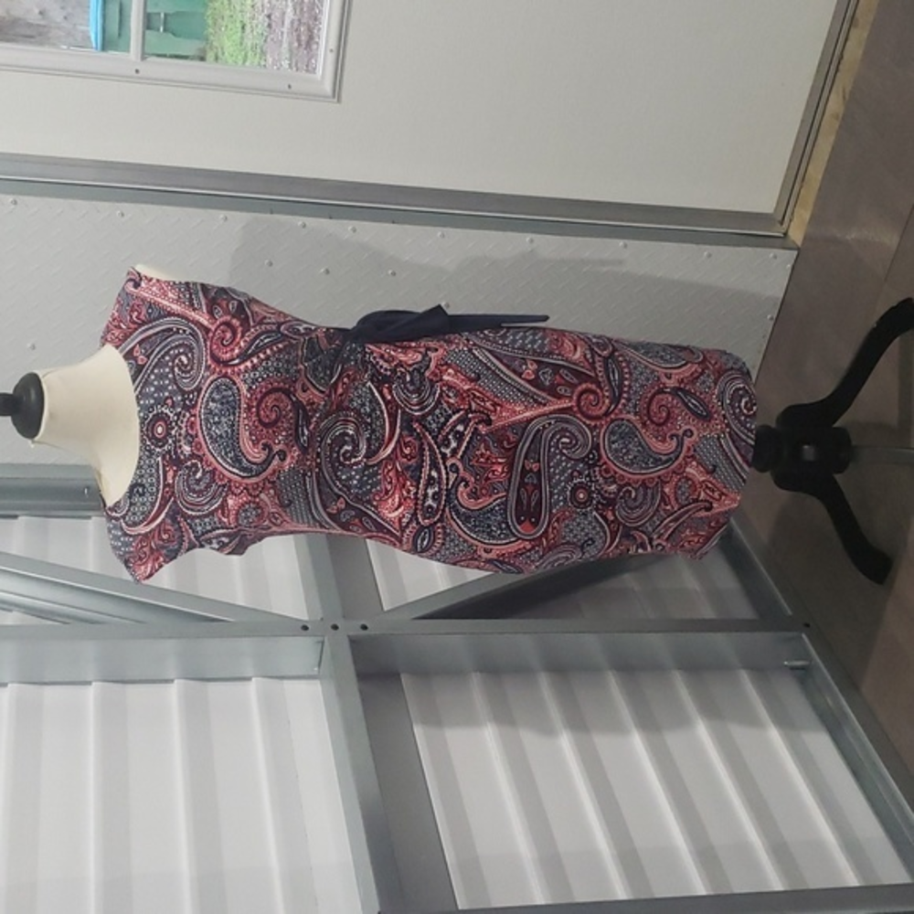 R &‎ K PAISLEY PRINT FAUX WRAP DRESS